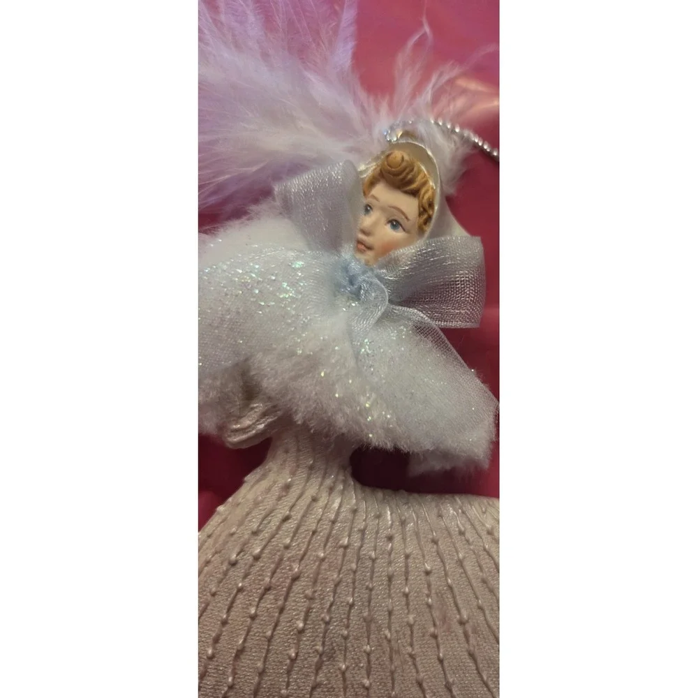 Vintage Kurt Adler Ornament Victorian Dressed Girl On Ice Skates Christmas NWT